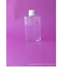 100ml Flat Rectangle Clear Pet Flasche mit Schraubverschluss